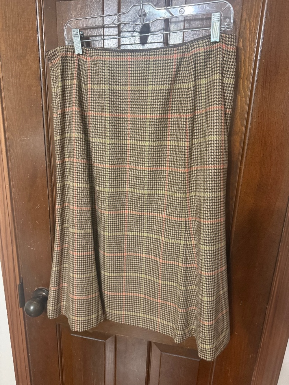 Talbots Wool Plaid Skirt, size 14, New with Tags